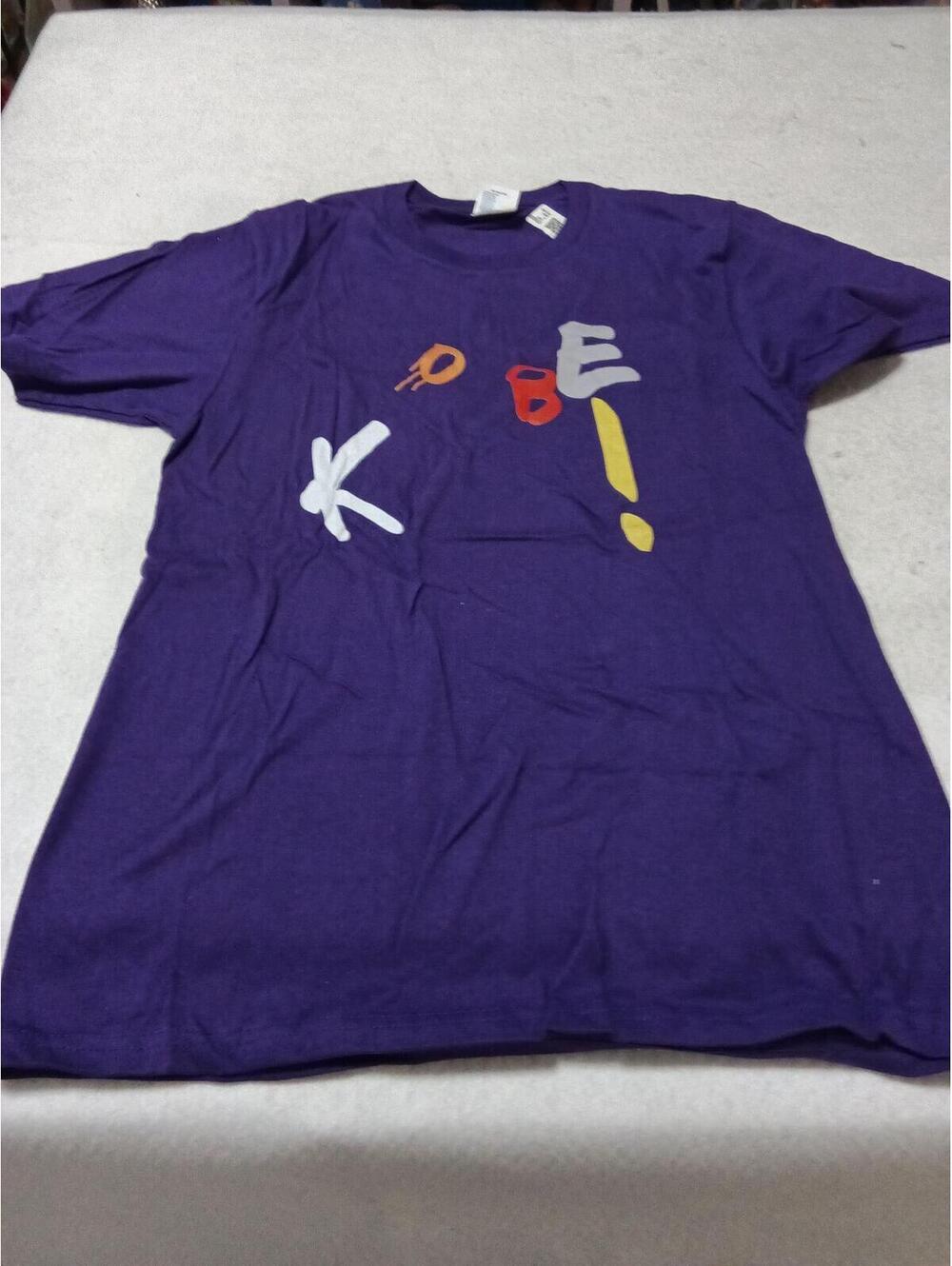 Port & Company Purple Graphic T-Shirt Size sm